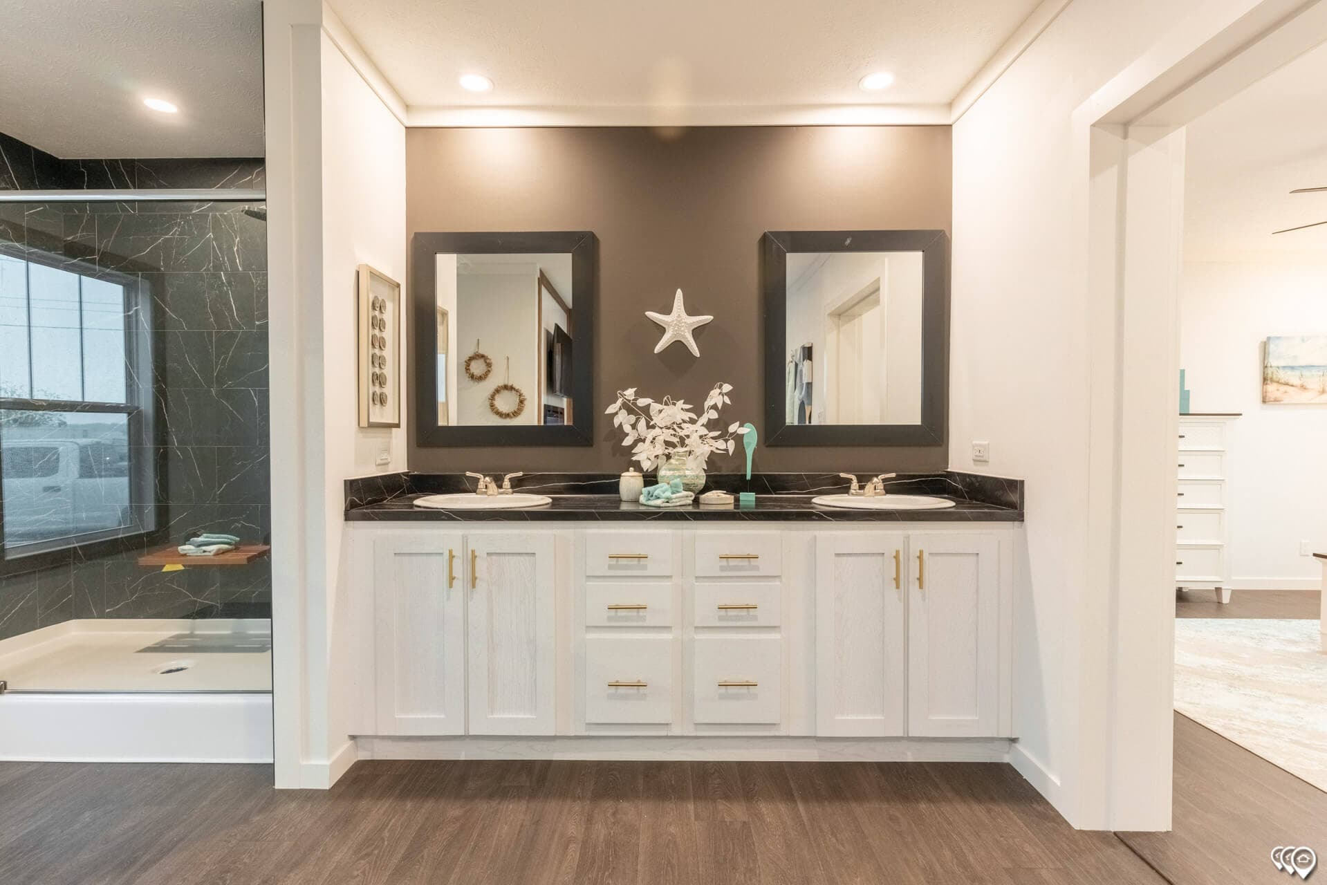The twin creek bathroom home features